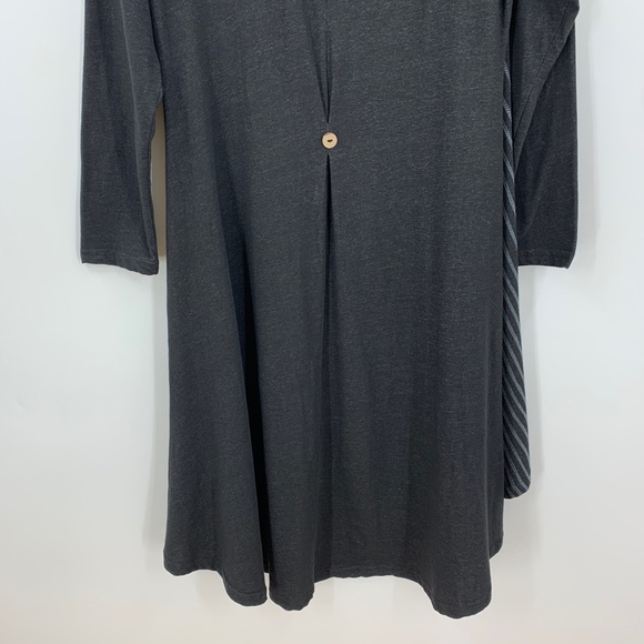 Parsley & Sage Patchwork Duster Cardigan Jacket Charcoal Sz S - Picture 7 of 12